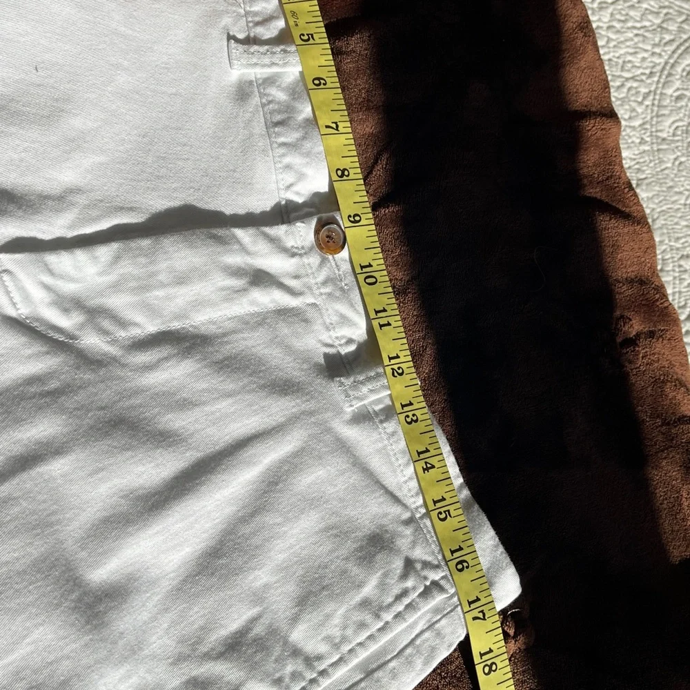 J. Crew 7” Inseam Shorts 34 Women’s White Preppy Casual‎